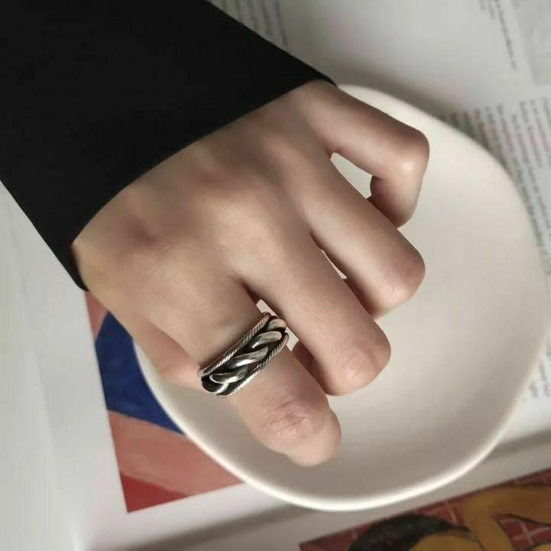 ヴィンテージリング　指輪　レディース　シルバー925 フリーサイズ　新品 レディースのアクセサリー(リング(指輪))の商品写真