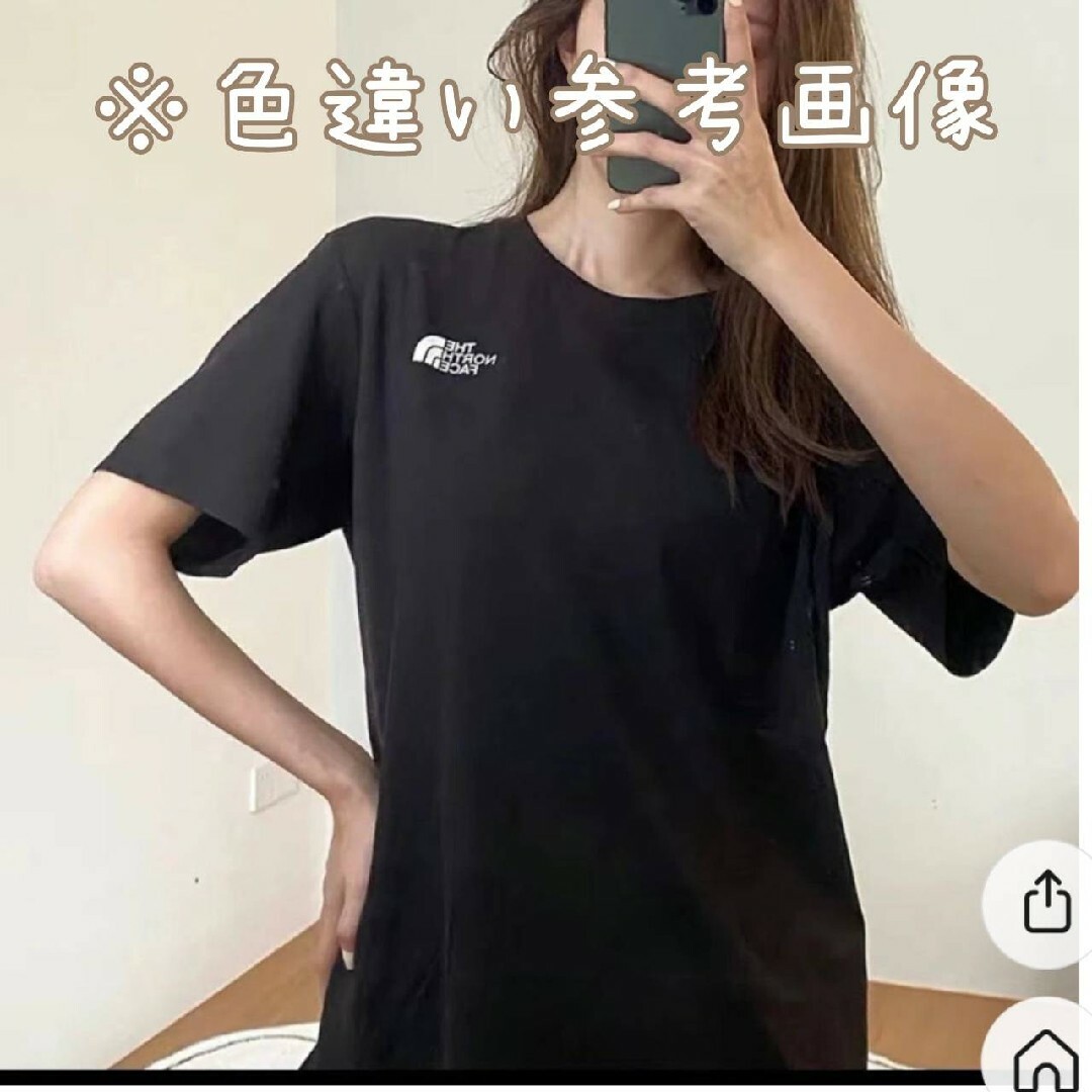 THE NORTH FACE(ザノースフェイス)のTHE NORTH FACEノースフェイスシンプルロゴ半袖TシャツグレーL メンズのトップス(Tシャツ/カットソー(半袖/袖なし))の商品写真