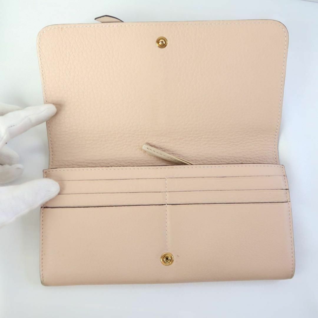 s700 クロエ 長財布 アルファベット ピンク レザー レディースのファッション小物(財布)の商品写真