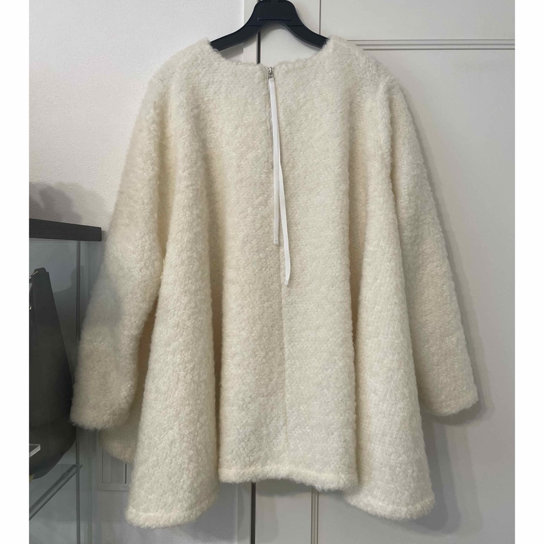 eLLa shaggy tent knit ivory シャギーニット レディースのトップス(ニット/セーター)の商品写真