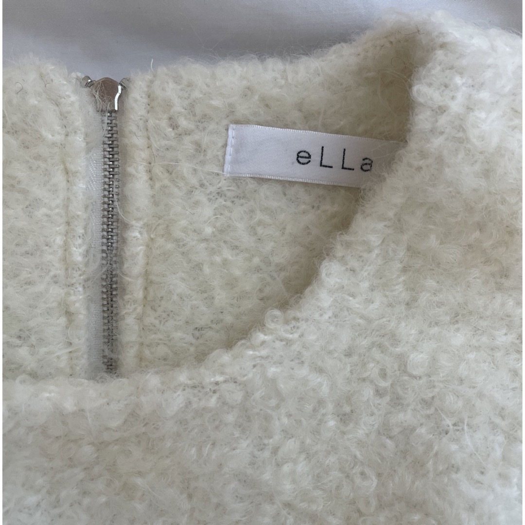 eLLa shaggy tent knit ivory シャギーニット レディースのトップス(ニット/セーター)の商品写真