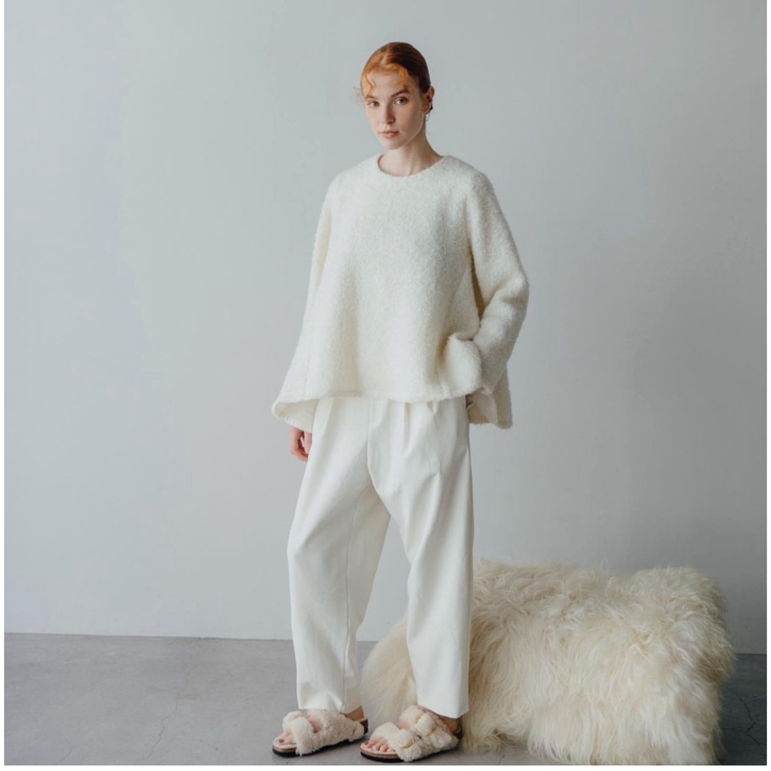 eLLa shaggy tent knit ivory シャギーニット レディースのトップス(ニット/セーター)の商品写真