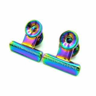 ピースマイナスワン(PEACEMINUSONE)のピースマイナスワン PEACEMINUSONE ■ 【 BULLDOG CLIP PIN SET 】 ロゴ クリップ ピン セット w17397(その他)