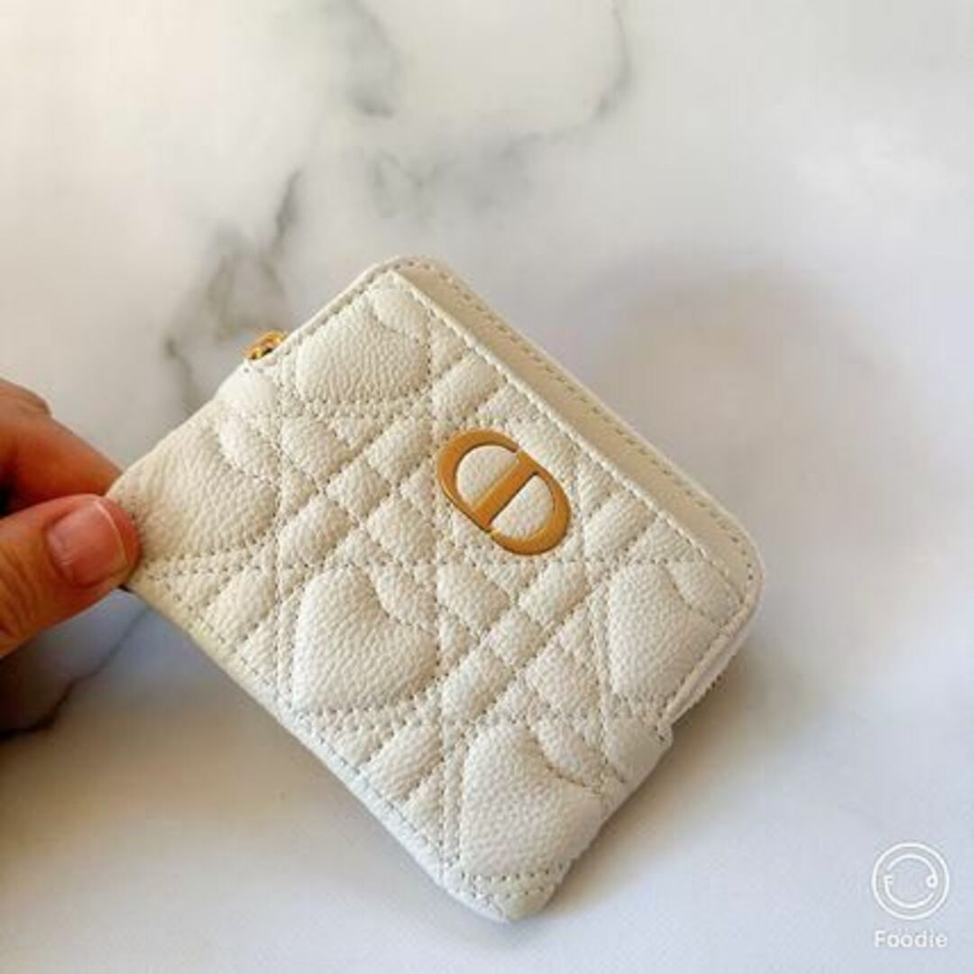 Christian Dior(クリスチャンディオール)の【日本限定】DIOR CARO LAVENDER ウォレット ハート　ミニ財布 レディースのファッション小物(財布)の商品写真