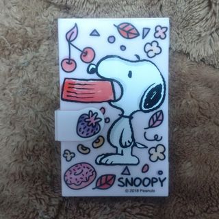 スヌーピー(SNOOPY)のスヌーピー 付箋BOXピンク(ノート/メモ帳/ふせん)