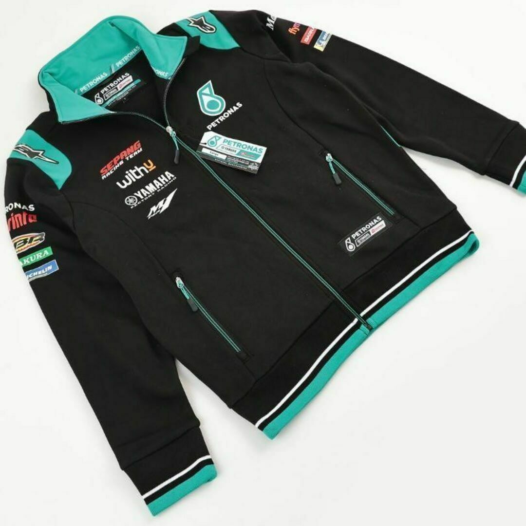 YAMAHA MOTOR POWERED PRODUCTS(ヤマハモーターパワープロダクツ)の【PETRONAS YAMAHA】 motogp トラックトップ ジャケット M 自動車/バイクのバイク(パーツ)の商品写真