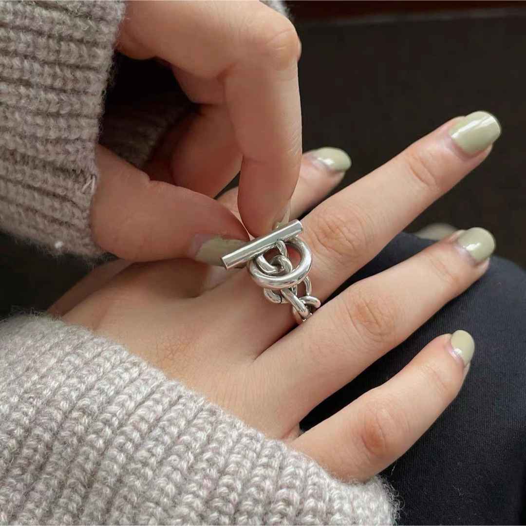 L'Appartement DEUXIEME CLASSE(アパルトモンドゥーズィエムクラス)の大人気レレレさん チェーンリング Croiset chain ring  mal レディースのアクセサリー(リング(指輪))の商品写真