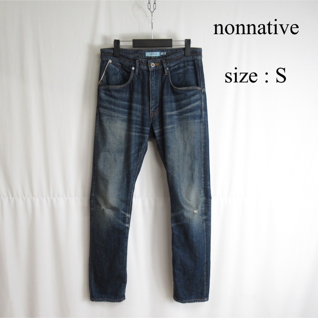 nonnative(ノンネイティブ)のnonnative ヴィンテージ 加工 デニム パンツ テーパード ジーンズ 0 メンズのパンツ(デニム/ジーンズ)の商品写真