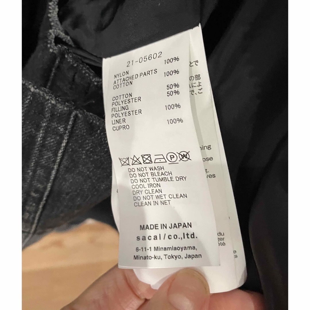 sacai(サカイ)の[sacai] Denim x Nylon Twill Blouson 3 レディースのジャケット/アウター(ブルゾン)の商品写真