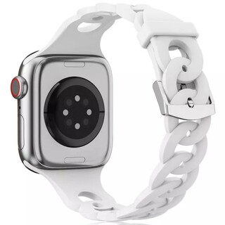 Apple Watch用 シリコンバンド 快適 ホワイト  38/40/41mm(腕時計)
