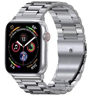 Apple Watchバンド　シルバー　メタリック　38/40/41㎜(金属ベルト)