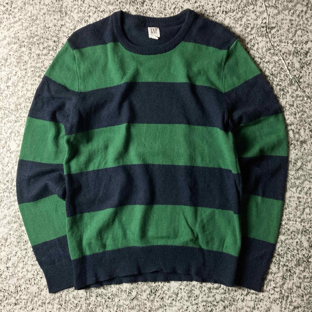 GAP(ギャップ)の【グッドレギュラー】GAP 極太ボーダーニットセーター　メリノウールニット メンズのトップス(ニット/セーター)の商品写真