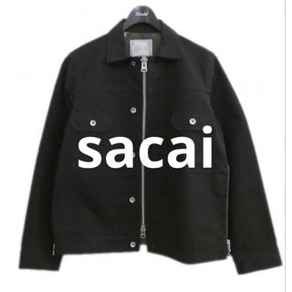 サカイ(sacai)の美品 Sacai 21AW KAWS ボンディング加工 サイドジップ ブルゾン (ブルゾン)