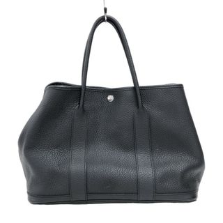 エルメス(Hermes)の　エルメス HERMES ガーデンパーティＰＭ □Ｒ刻 ブラック シルバー金具 ネゴンダ メンズ トートバッグ(トートバッグ)