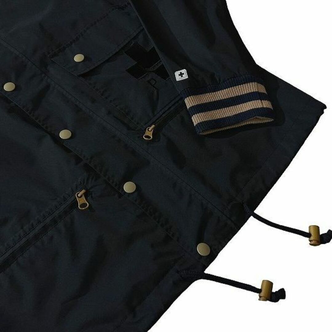 XLARGE(エクストララージ)の美品 プラス エル バイ エクストララージ ロゴ 刺繍 リブ ジャケット 黒 M メンズのジャケット/アウター(ブルゾン)の商品写真