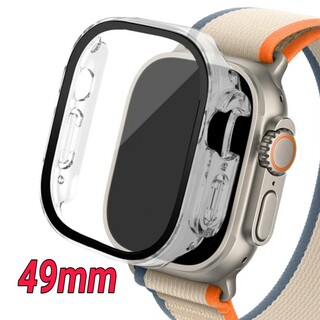 Apple Watch Ultra 画面 保護カバー バンド クリア 49mm(その他)