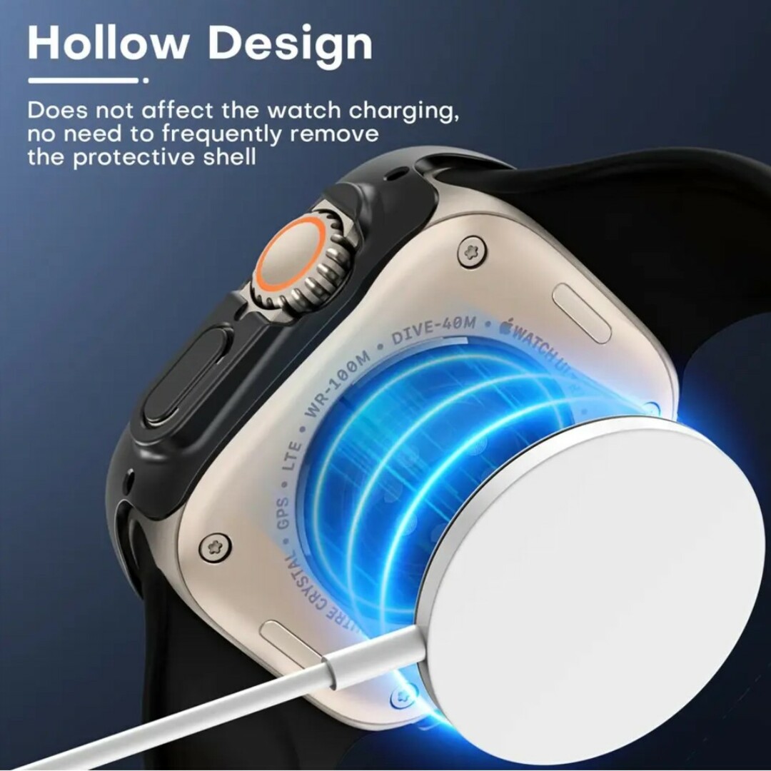 Apple Watch Ultra 画面 保護カバー スターライト 49mm スマホ/家電/カメラのスマホアクセサリー(保護フィルム)の商品写真