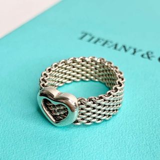 ティファニー(Tiffany & Co.)のTIFFANY&Co. ティファニー サマセット ハートメッシュ リング 7号(リング(指輪))