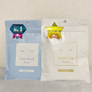 ルルルン(LuLuLun)のフェイスマスク Lululun ルルルン ピュア青&白セット(パック/フェイスマスク)