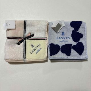 ランバンオンブルー(LANVIN en Bleu)の《未使用》ランバンタオルハンカチ2枚セット(ハンカチ)