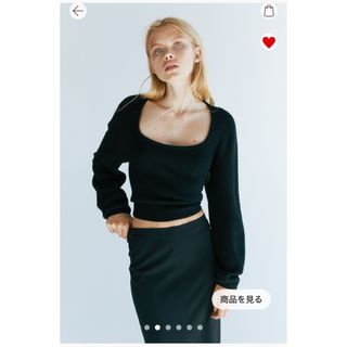 エイチアンドエム(H&M)の新品♡Ｈ＆Ｍ♡リブニットセーター♡ブラック(ニット/セーター)