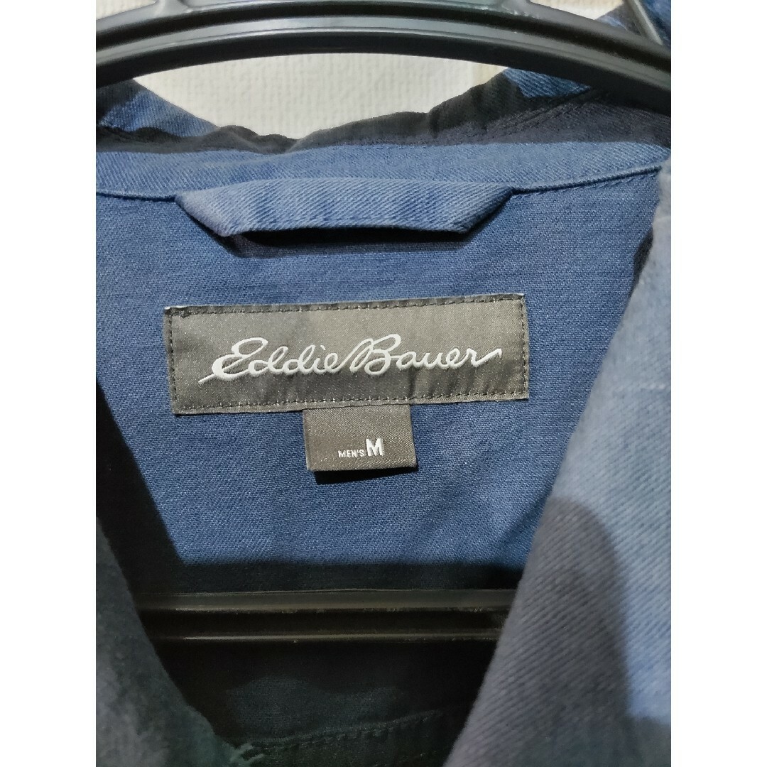 Eddie Bauer(エディーバウアー)のEddie Bauer カジュアルシャツ 青 腰ポケット付 メンズのトップス(シャツ)の商品写真