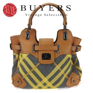 バーバリー(BURBERRY)の【中古】 バーバリー トートバッグ ウール レザー マルチカラー - レディース 女性 BURBERRY(トートバッグ)