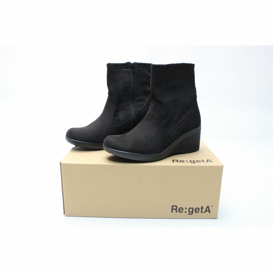 Re:getA(リゲッタ)の新品♪Re:getA サイドZIPウエッジブーツ(S)/06 レディースの靴/シューズ(ブーツ)の商品写真