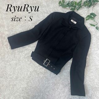 リュリュ(RyuRyu)のRyuRyu  リュリュ　レディース　テーラードジャケット　ブラック　S(テーラードジャケット)