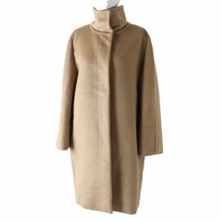 マックスマーラ(Max Mara)の【ドンドン見直し】美品◎正規品 伊製 マックスマーラ レディース キャメル100％ スタンドカラー 比翼ロングコート キャメル 40 白タグ(ロングコート)