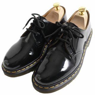 ドクターマーチン(Dr.Martens)の【ドンドン見直し】極美品●Dr.Martens ドクターマーチン 1461 パテントレザー 3ホール プレーントゥ ドレスシューズ ブラック UK7 メンズ(ドレス/ビジネス)