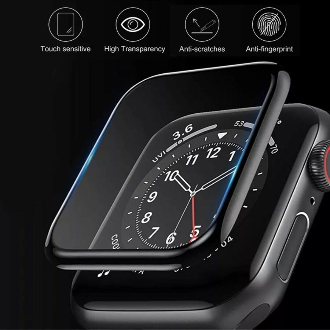 Apple Watch 画面 保護カバー バンド 38 40 41 mm b スマホ/家電/カメラのスマホアクセサリー(その他)の商品写真
