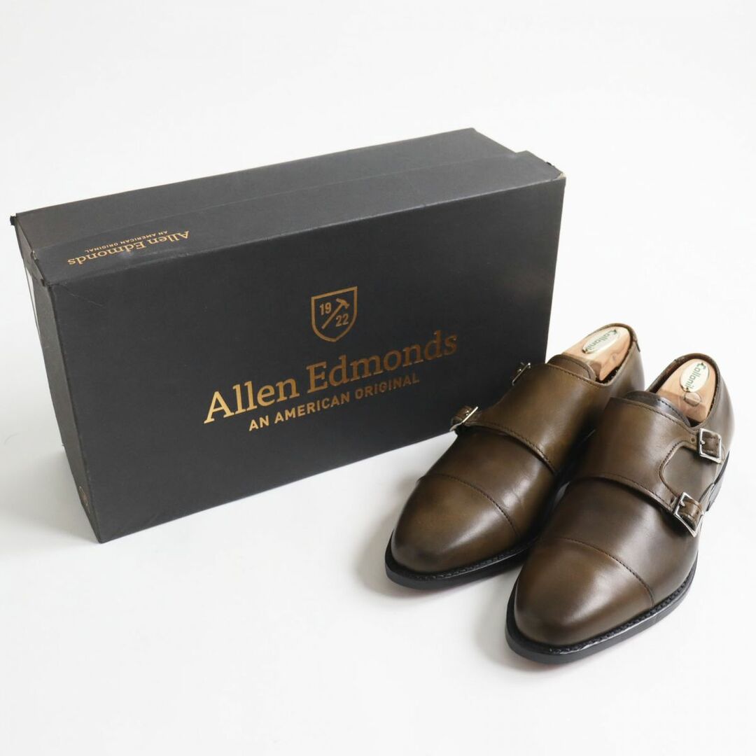 Allen Edmonds(アレンエドモンズ)の【ドンドン見直し】未使用品●AllenEdmonds アレンエドモンズ Mora2.0 ダブルモンクストラップ レザーシューズ ブラウン 6E USA製 メンズ メンズの靴/シューズ(ドレス/ビジネス)の商品写真