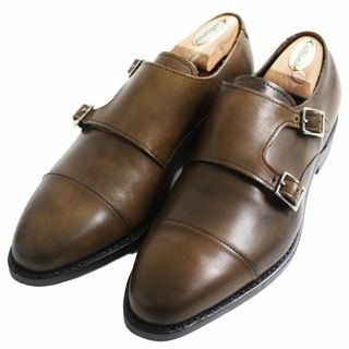 Allen Edmonds - 【ドンドン見直し】未使用品●AllenEdmonds アレンエドモンズ Mora2.0 ダブルモンクストラップ レザーシューズ ブラウン 6E USA製 メンズ