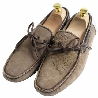 Berluti - 【ドンドン見直し】美品●Berluti ベルルッティ スウェードレザー カリグラフィ デッキシューズ/ローファー ブラウン 7  イタリア製 メンズ