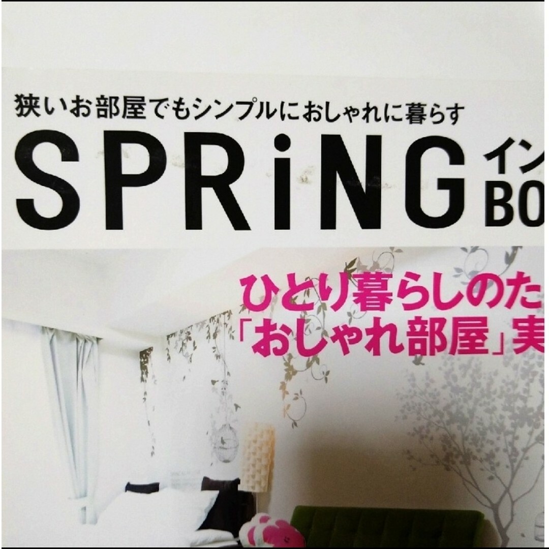 宝島社(タカラジマシャ)のspring　インテリアブック　2016 エンタメ/ホビーの雑誌(生活/健康)の商品写真