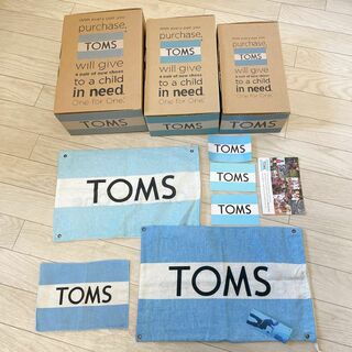 TOMS - TOMS 空箱3 巾着袋2 ステッカー3 ウエス1 カード1