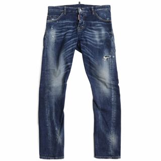 ディースクエアード(DSQUARED2)の【ドンドン見直し】美品●21AW DSQUARED2 ディースクエアード Sexy Twist Jeans S71LB0940 クラッシュデニムパンツ 青 46 伊製 正規品(デニム/ジーンズ)