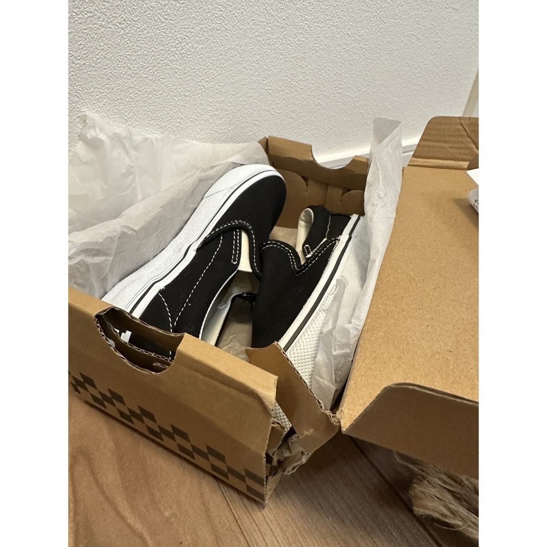 VANS(ヴァンズ)のキッズ　20cm VANS スリッポン　新品未使用 キッズ/ベビー/マタニティのキッズ靴/シューズ(15cm~)(スニーカー)の商品写真