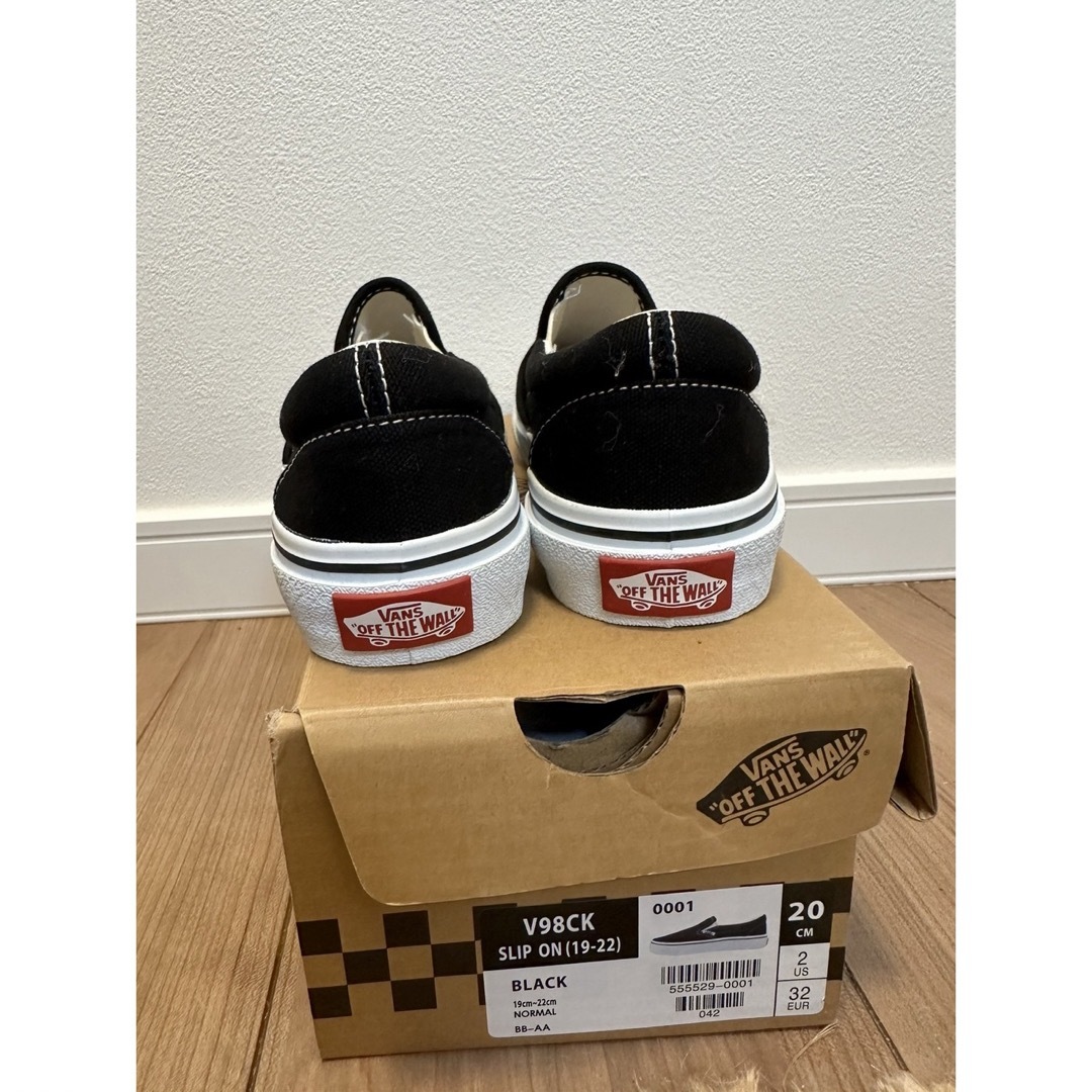 VANS(ヴァンズ)のキッズ　20cm VANS スリッポン　新品未使用 キッズ/ベビー/マタニティのキッズ靴/シューズ(15cm~)(スニーカー)の商品写真