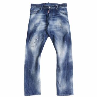 ディースクエアード(DSQUARED2)の【ドンドン見直し】美品●21SS ディースクエアード SEXY TWIST JEAN  S74LB0938 クラッシュデニムパンツ/ジーンズ ブルー 42 伊製 正規品(デニム/ジーンズ)