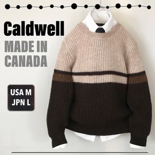 エルエルビーン(L.L.Bean)のカナダ製ニット★Caldwell★畦編みセーター★USA M(JPNメンズL)(ニット/セーター)