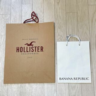 ホリスター(Hollister)のHOLLISTER BANANA REPUBLIC ブランド紙袋 セット(ショップ袋)