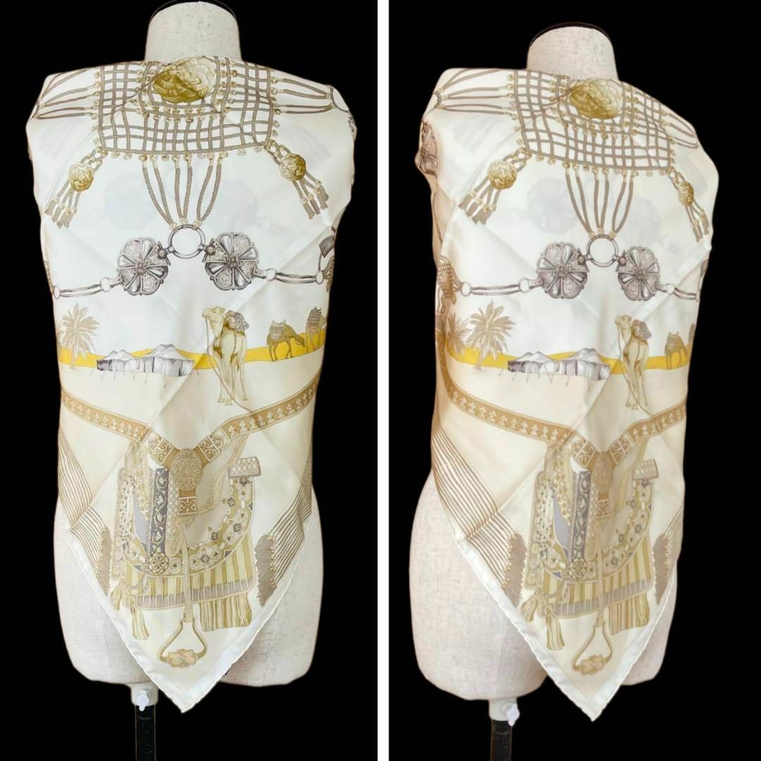 ETRO(エトロ)のエトロ　スカーフ　シルク　大判スカーフ　ラクダ柄 レディースのファッション小物(バンダナ/スカーフ)の商品写真