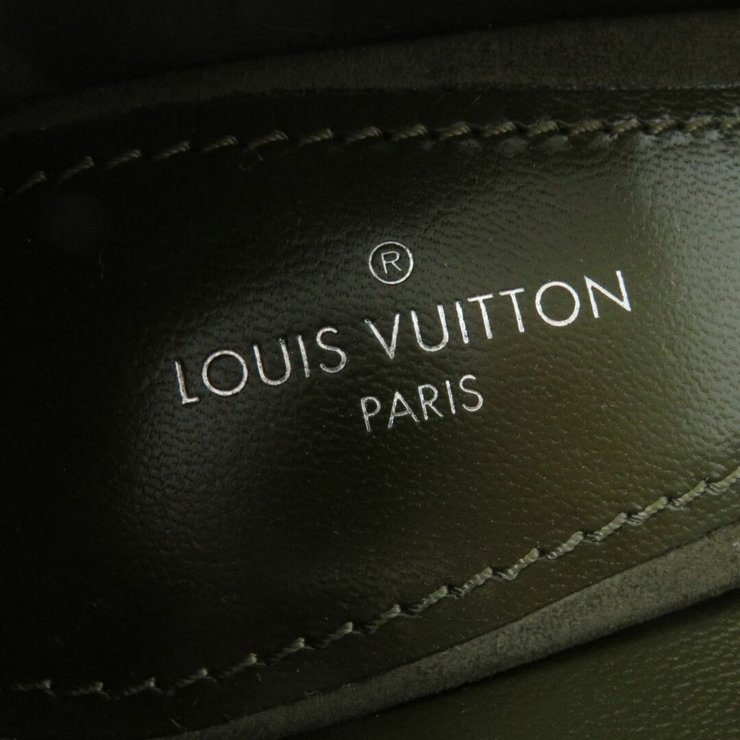 LOUIS VUITTON(ルイヴィトン)の未使用品◎伊製 ルイヴィトン ハートブレーカー・ライン スウェードレザー ポインテッドトゥ パンプス カーキ×ゴールド金具 35 箱・袋付き レディースの靴/シューズ(ハイヒール/パンプス)の商品写真