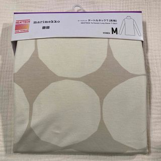 マリメッコ(marimekko)のUNIQLO マリメッコ　ヒートテック　タートルネック　長袖　M(Tシャツ(長袖/七分))