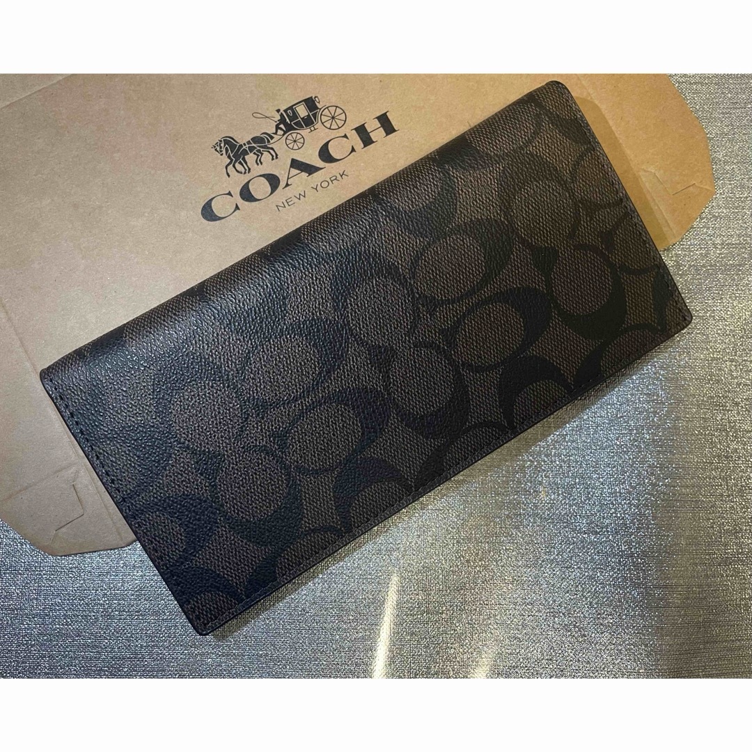 COACH - 【未使用】COACH 長財布 シグネチャー 未使用品 札入れ メンズ