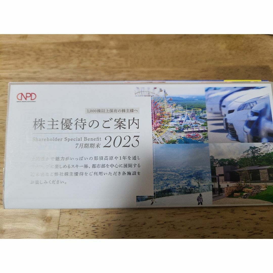 日本駐車場開発　株主優待券1冊 チケットの施設利用券(その他)の商品写真