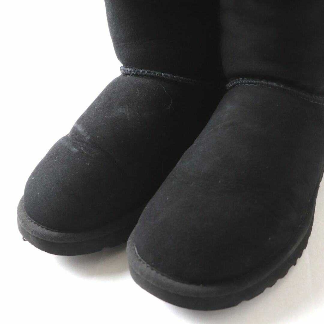 UGG(アグ)の良品◎UGG×JIMMY CHOO アグ×ジミーチュウ コラボ SORA ソラ 3045W ムートン ブーツ スタースタッズ フリンジ ブラック 7（24cm） 箱付き　m03-st30302-05 レディースの靴/シューズ(ブーツ)の商品写真