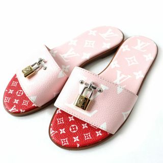 ヴィトン(LOUIS VUITTON) サンダル(レディース)（レッド/赤色系）の